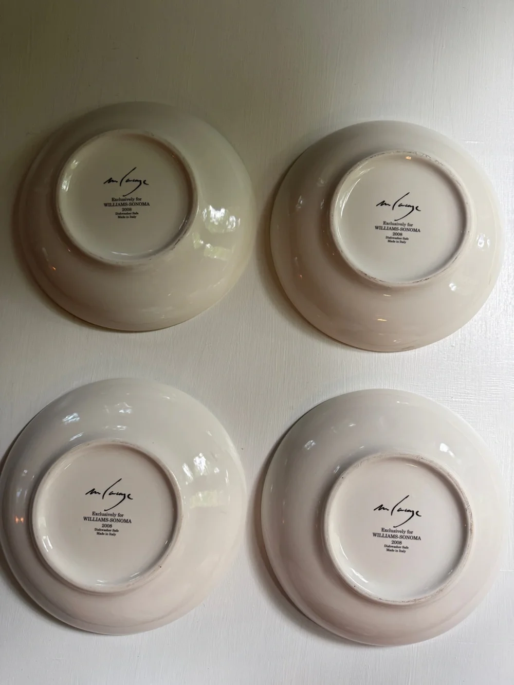 Set of 4 Rooster Decorative Ceramic Wall Plates - Cream & Multicolor